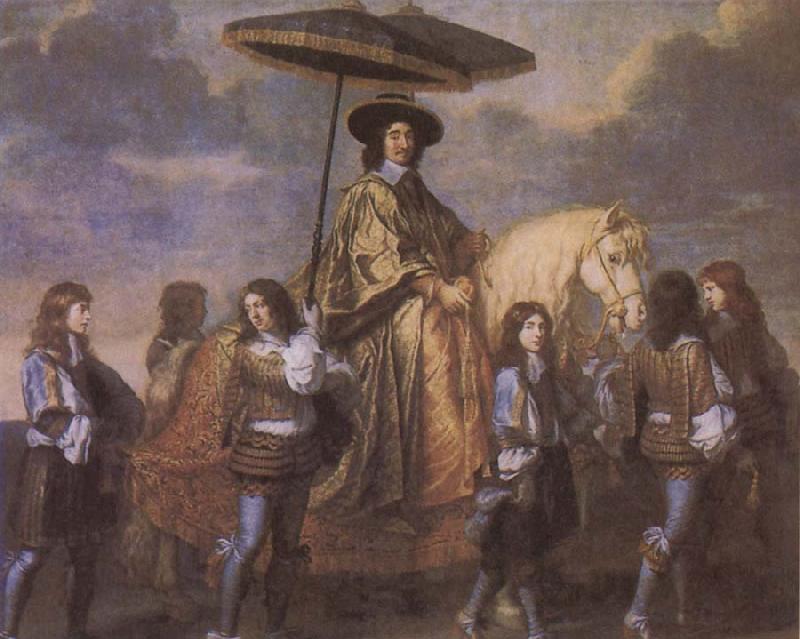 Charles le Brun Chancellor Seguier at the Entry of Louis XIV into Paris in 1660 oil painting image